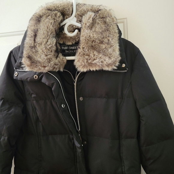 (Like New) Women's Fleet Street Hooded Faux Silk Jacket Size M. - Picture 15 of 15